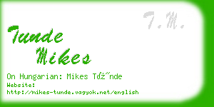 tunde mikes business card